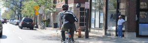 Bicycle and pedestrian